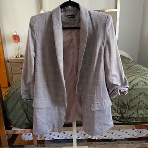 Houndstooth 3/4 length sleeve blazer from SHEIN size large